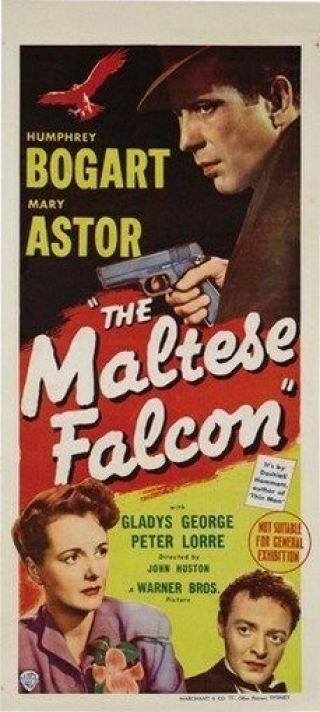 The Maltese Falcon Movie Poster Humphrey Bogart Rare 5 - Print Image Photo - Pw0