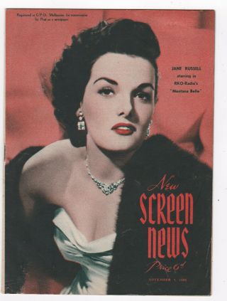 Screen News November 7,  1952 Jane Russell