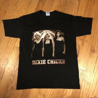 Vintage 2003 Dixie Chicks Top Of The World Tour Black Shirt Womens S Kids L14 - 16