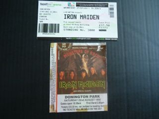Iron Maiden Monsters Of Rock 22nd August 1992 & Nottingham 27/072011 Tickets
