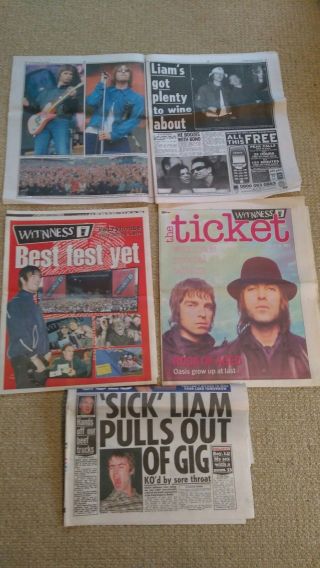 Oasis Witnness Festival 02,  Dublin Lansdowne,  The Point Newspaper Clipping Rare
