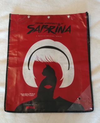 Sdcc 2018 Sabrina Chilling Adventures Comic Con Swag Tote Bag/backpack Netflix