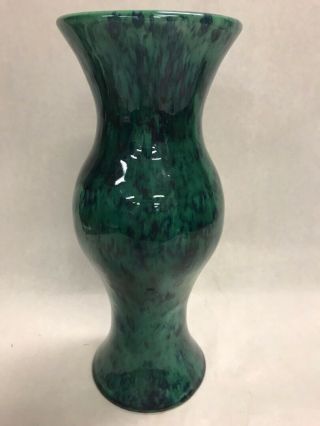Green Royal Haeger Glaze Vase Mcm Ceramic Vintage Usa Pottery 12 Inch