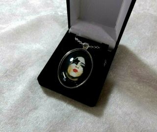 Kiss Paul The Starchild Bubble Photo Necklace W/ Silver Chain & Display Box
