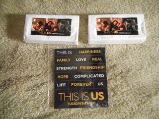 Justin Hartley This Is Us Official Promo Set Of Tissues And Magnets Nbc Tv Show