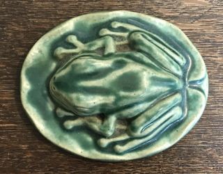 Pewabic Art Pottery Tile 3 Dimensional Frog Arts & Crafts 6