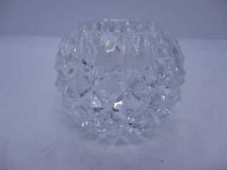 Waterford Ireland Crystal Candle Holder Vase With Sticker
