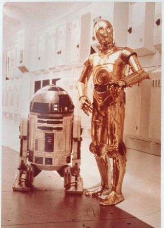 8”x10” Color Still,  Star Wars (1977) R2 - D2,  C - 3po