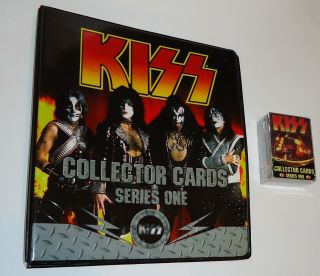 Kiss Collector Cards Series One 1997 - 98 Binder (nos) & Series 1 Complete In Case
