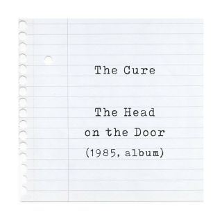 The Cure Poster,  The Head on the Door,  Framed Art,  Album Lyrics Print 2