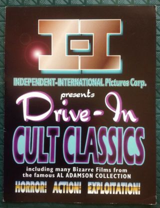 Al Adamson Independent International Drive In Horror Movie Promo Brochure Nm