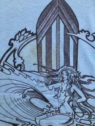 Rare 2009 Rick Griffin Estate ' Mermaid Surfboard ' T - shirt XL 3