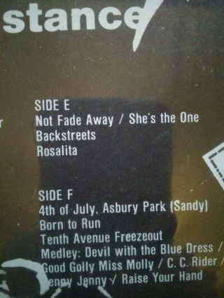 vtg BRUCE SPRINGSTEEN Rare Live BOX Set 3 VINYL LP ' s Passaic NJ Sept 1978 5
