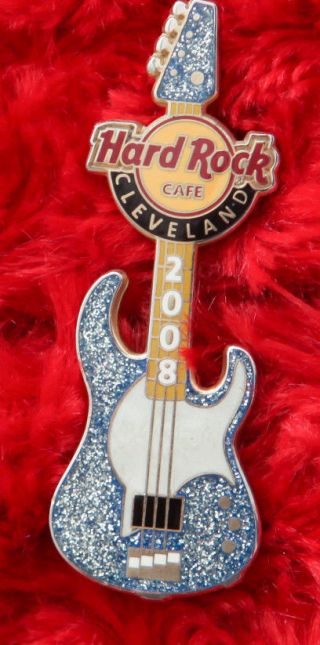 Hard Rock Cafe Pin Cleveland Flea Guitar Red Hot Chili Peppers Hat Lapel Wall