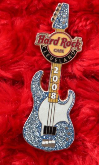Hard Rock Cafe Pin Cleveland FLEA Guitar RED HOT CHILI PEPPERS hat lapel wall 2