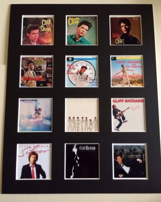 Cliff Richard Lp Discography Picture 14” By 11” Postage