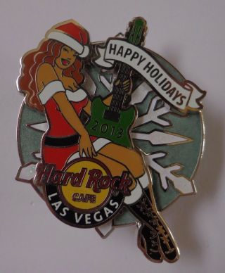 Hard Rock Cafe Pin Holiday Snowflake Girl Las Vegas 2013