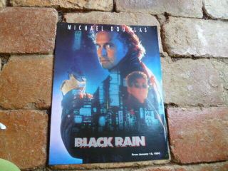 Black Rain A4 Size Movie Handbil 4 Pages Fold Out L Australian Promo
