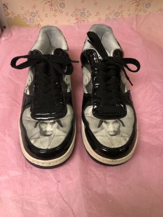 Makaveli Branded Tupac Shoes Black Size 10