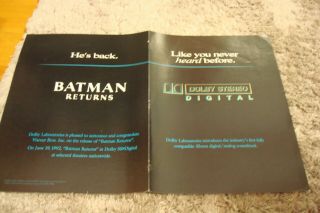 Batman Returns 1992 Ad " He 