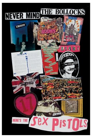 PUNK: The Sex Pistols Never Mind the Bollocks Promotional Poster Circa 1977 2