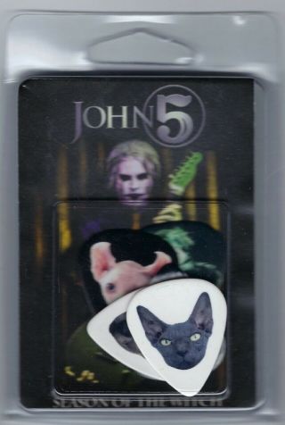 John 5 Season Of The Witch Tour Set Guitar Pick Pack Cats Marilyn Manson