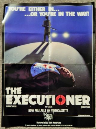 Executioner (video Dealer 24 X 18 Poster,  1980s) Dominic Micelli,  Vic Caesar