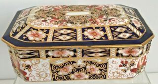 Royal Crown Derby 2451 Or Traditional Imari Covered Box - Made For Tiffany & Co