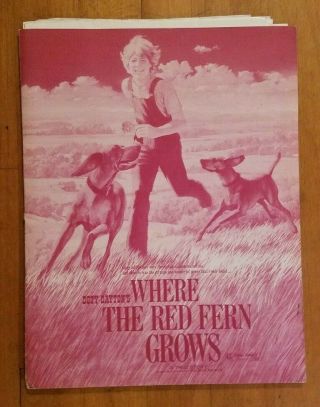 Where The Red Fern Grows 1974 Press Kit Includes Stills,  Posters Etc.