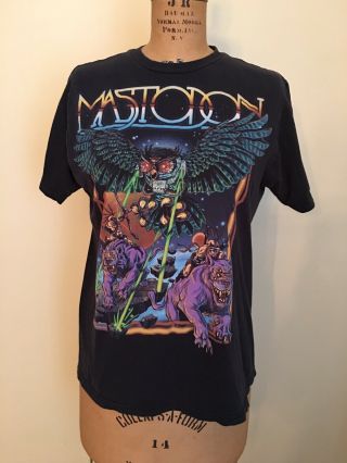 Mastodon Space Owl,  Laser Owl,  Size L,  Heavy Metal Band Tee