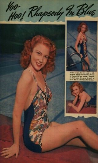 Joan Leslie In Three Very Rare 1945 Mag Pinup Photos