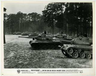 Battle Of The Bulge 1966 Photo Wwii Ww2 Tanks In Forest