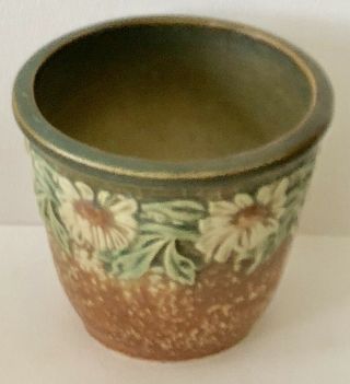 Antique 1922 Roseville Art Pottery Dahlrose Small Flower Pot Planter Vase