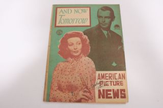 And Now Tomorrow Japan Movie Program Pamphlet 1944 Loretta Young
