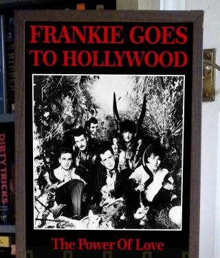 FRANKIE GOES TO HOLLYWOOD THE POWER OF LOVE PROMOTIONAL POSTER LYRIC SHEET RELAX 2
