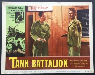 Tank Battalion Don Kelly Leslie Parrish Frank Gorshin Korean War Lobby Card 2198