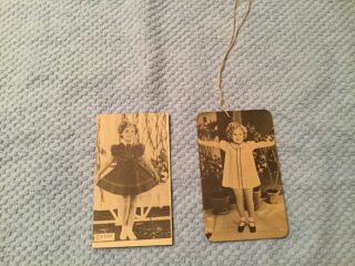 Vintage 1930’s Shirley Temple Clothes Tag/ Card Pre 1940’s