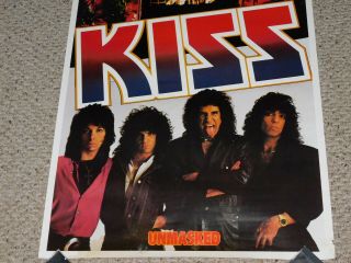 KISS Band Unmasked Lick It Up Tour Germany Poster Gene Simmons Vinnie Eric Carr 3