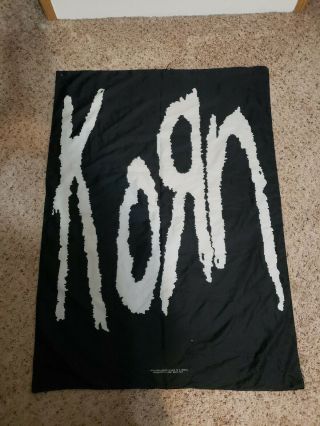 Vintage Korn Banner Black Rare