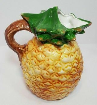 Ceramics Of Bassano Pineapple Pitcher Artisan Products Pottery Handmade In Italy
