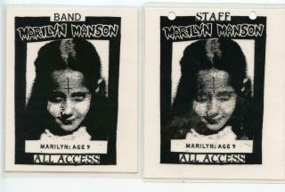 2 Vtg Marilyn Manson Tour 