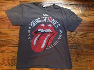 The Rolling Stones T Shirt Official“50 Years” Anniversary Large.  Rolling Stones