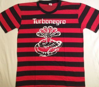 Turbonegro Stripe Black/red T - Shirt Mens All Size S - Xl Punk Rock N Roll