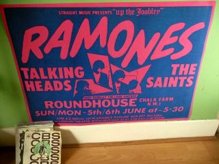 Ramones & Talking Heads,  The Saints 1977 Poster Punk Rock