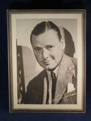 Vintage Herbert Marshall Portrait Lux Soap " Barretts Of Wimpole Street " 1934