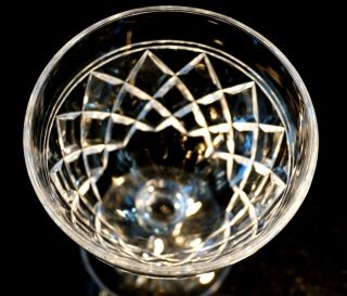 Vintage Cut Crystal Wine Glass 3