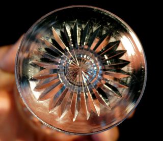 Vintage Cut Crystal Wine Glass 4