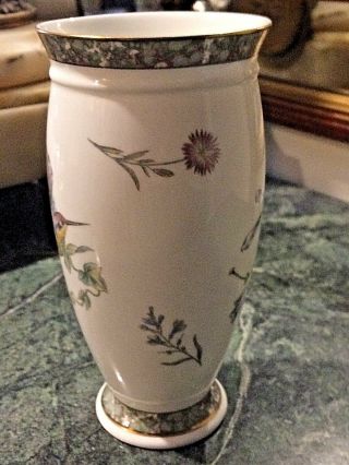 Wedgewood Porcelain Hummingbird Vase 1991 England 2