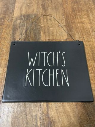 Rae Dunn Halloween Ll " Witch " S Kitchen " Black Sign By Magenta