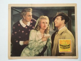 Us Lobby Card - Springtime In The Rockies (1942) - Betty Grable/john Payne (6)